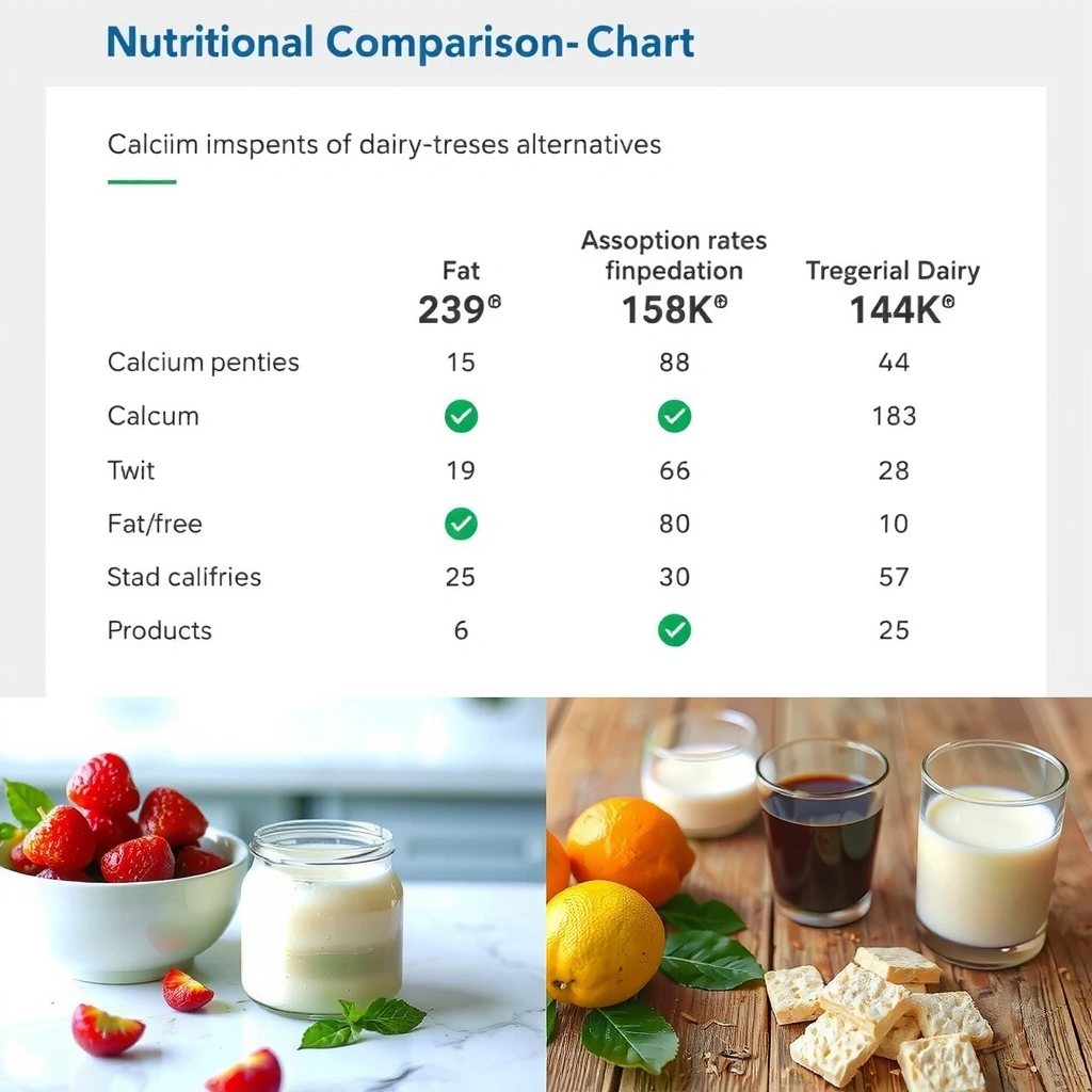 Nutritional comparison of dairy-free vs dairy foods